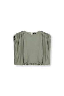 Blouse / top cropped Liv groen - RefinedDepartment