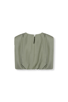 Blouse / top cropped Liv groen - RefinedDepartment