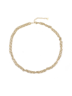 Ketting dubbele rondjes goud - Rose&amp;Camellia