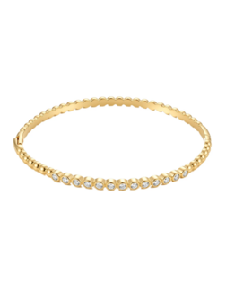 Armband bangle smal steentjes goud - Rose&amp;Camellia