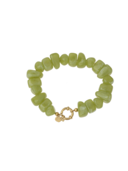 Armband kralen groen - Rose&amp;Camellia