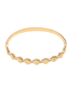 Armband bangle schelpjes goud - Rose&amp;Camellia