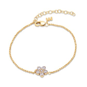 Armband Friends Annie diamond light pink goud - Melano