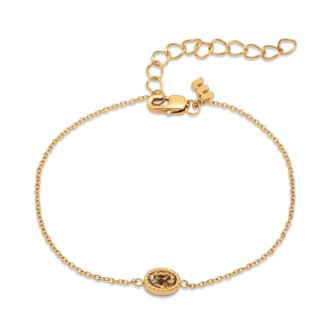 Armband Friends Aura crystal golden shadow goud - Melano