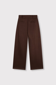Broek wide leg pantalon Puck bruin - RefinedDepartment