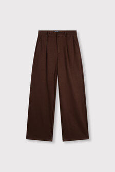 Broek wide leg pantalon Puck bruin - RefinedDepartment