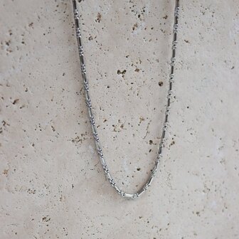 Mannen ketting bones zilver - GeorgeTheLabel