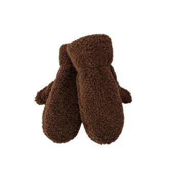 Handschoenen teddy donkerbruin