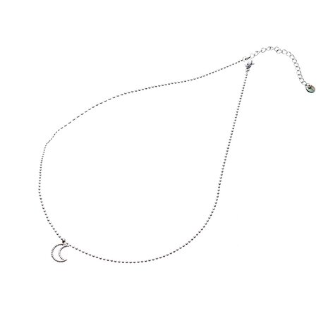 Ketting N2789-1 open moon zilver - Day&Eve 