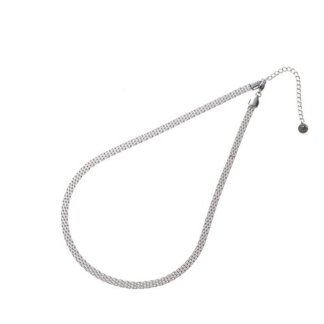 Ketting N2865-1 flat necklace zilver - Day&Eve 