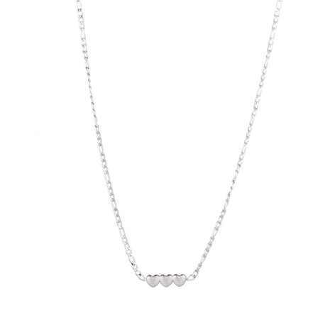 Ketting N3207-1 3 small hearts zilver - Day&Eve