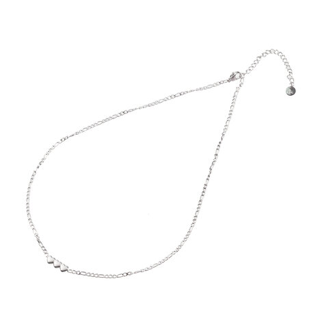 Ketting N3207-1 3 small hearts zilver - Day&Eve