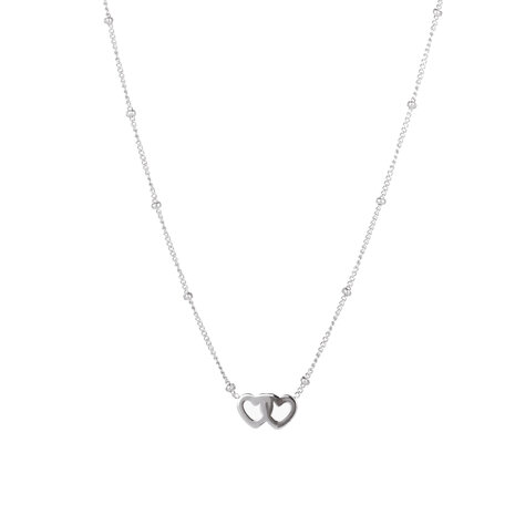 Ketting N3208-1 small hearts zilver - Day&Eve