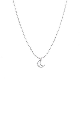 Ketting N2789-1 open moon zilver - Day&Eve 