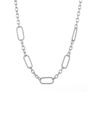 Ketting N1709-1 shiny schakels zilver - Day&Eve 