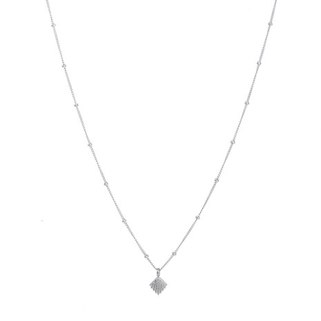 Ketting N3818-1 small fan necklace zilver - Day&Eve 