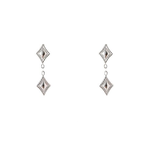 Oorbellen E5294-1 Double diamond stud zilver - Day&Eve 