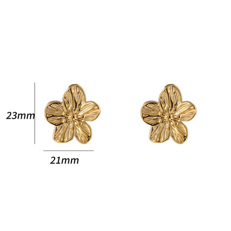Oorbellen E4962-2  Full Flower stud goud - Day&Eve