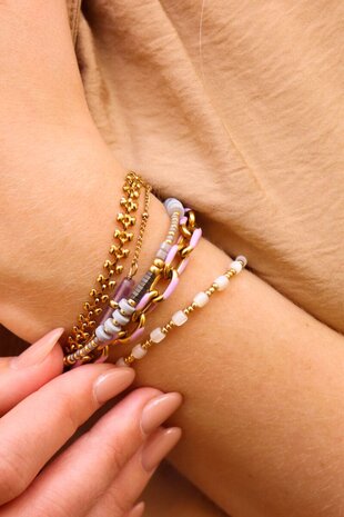 Armband LK030 Radja goud - Label Kiki