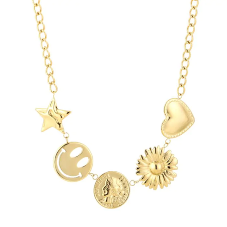 Ketting charms - goud