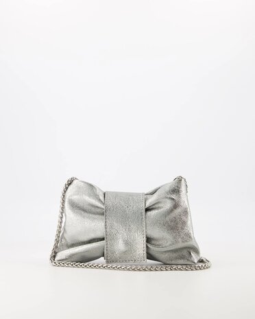 Tas met strik Bowi zilver