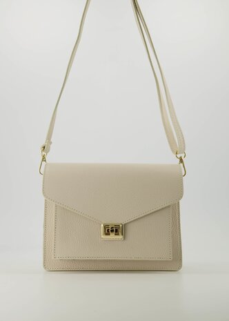 Tas Stacey beige leer - Teatro