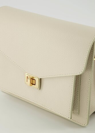 Tas Stacey beige leer - Teatro