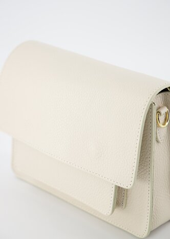 Tas Fenna beige leer