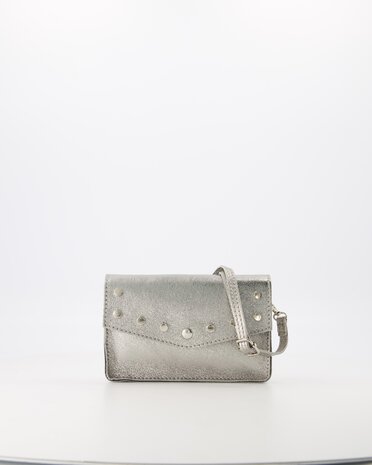Tasje Laura metallic zilver