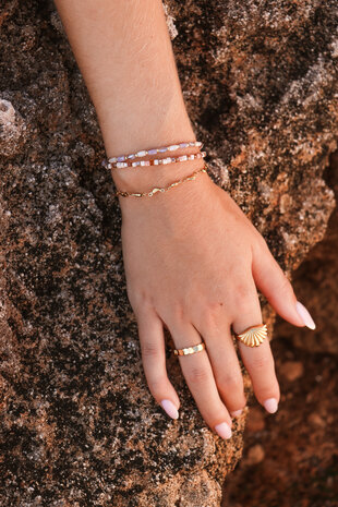 Ring K.R.047.8 Shell goud - Label Kiki