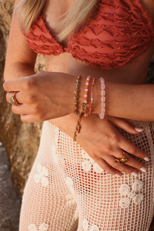 Armband K.SA.300.1 Bubbelgum goud - Label Kiki