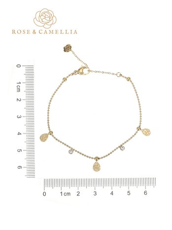 Armband Drops and stones goud - Rose & Camellia