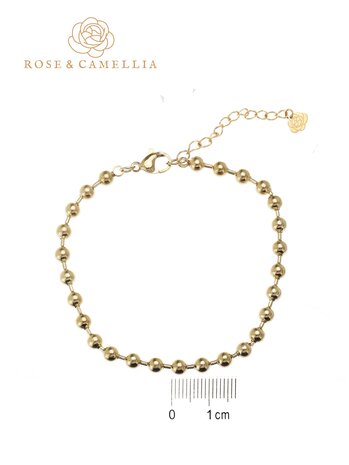 Armband Balls goud - Rose & Camellia