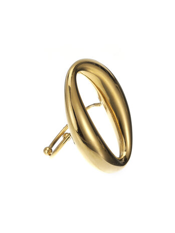 Ring open bean goud - Rose & Camellia