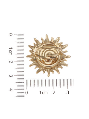 Ring Big sun goud - Rose & Camellia
