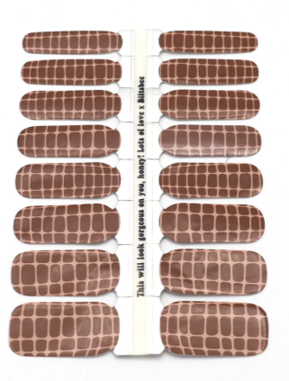 Nagel stickers Crocodile Mocha - Blitsbee