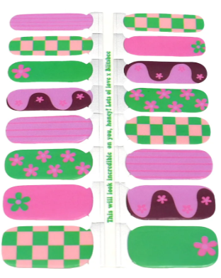 Nagel stickers Retro Garden - Blitsbee
