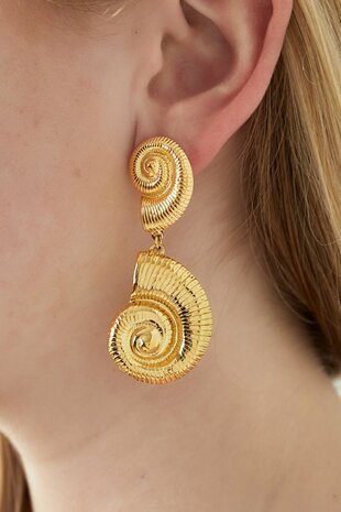Oorbellen Ocean swirl - goud