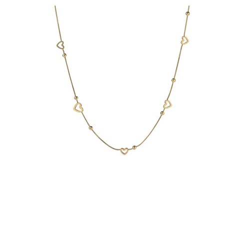 Ketting N5349-2 Smooth heart necklace goud- ​​​​​​​Day&Eve 