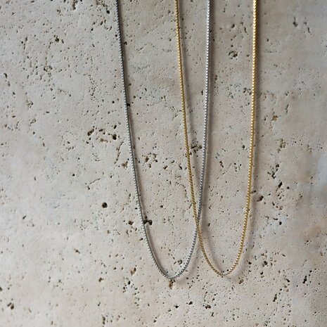 Ketting Mini Square gold - George The Label