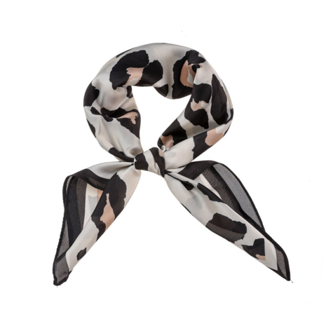 Sjaaltje  S515-1 Panter zwart + creme - Day&Eve