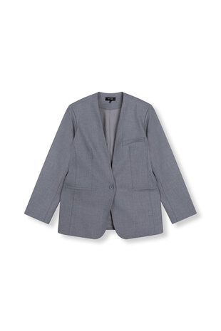 Blazer met backprint Mea grijs - Refined Department