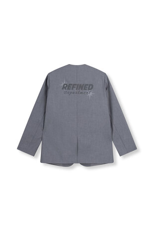 Blazer met backprint Mea grijs - Refined Department
