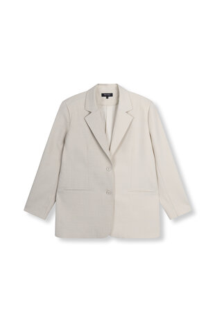 Blazer geruit en effen Bodi beige - Refined Department