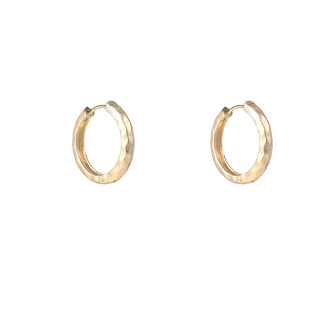 Oorbellen E55055-2 Natural hoop goud - Day&Eve
