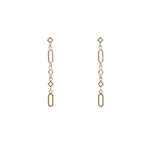 Oorbellen E56242-2 Open shape dangle goud - Day&Eve