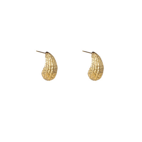 Oorbellen E56208-2 Striped drop goud - Day&Eve