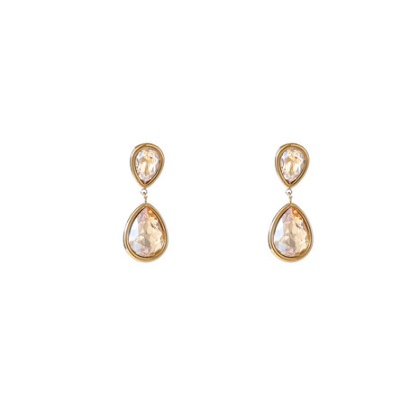 Oorbellen E56385-4 Double stone champagne goud - Day&Eve