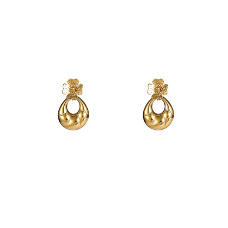 Oorbellen E56250-2 Ovaal hoop goud - Day&Eve