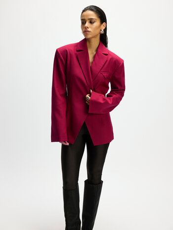 Getailleerde blazer Miley Bordeaux rood - Refined Department